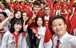 Các vận động viên tràn đầy hứng khởi, sẵn sàng cho Lễ diễu binh, diễu hành Quốc khánh 2/9