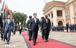 Lễ đón Chủ tịch nước Lương Cường thăm cấp Nhà nước Cộng hòa Angola