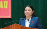 Phó Chủ tịch - Tổng Thư ký UBTƯ MTTQ Việt Nam Nguyễn Thị Thu Hà tiếp xúc cử tri tại tỉnh Ninh Bình