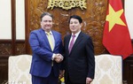 Chủ tịch nước Lương Cường tiếp Đại sứ Hoa Kỳ tại Việt Nam đến chào từ biệt