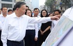 Tổng Bí thư, Chủ tịch nước Tô Lâm kiểm tra tiến độ thi công một số công trình, dự án trọng điểm của Thủ đô