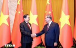 Chủ tịch Quốc hội Trần Thanh Mẫn hội kiến Thủ tướng Quốc vụ viện Trung Quốc Lý Cường