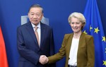 Tổng Bí thư, Chủ tịch nước Tô Lâm gặp Chủ tịch Ủy ban châu Âu Ursula von der Leyen