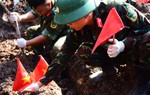 Ngày 24/10, phát hiện và quy tập thêm 10 hài cốt liệt sĩ tại Công viên Lê Thị Riêng