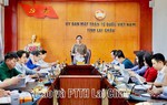 Phó Chủ tịch - Tổng Thư ký Hà Thị Nga làm việc với Ủy ban MTTQ Việt Nam tỉnh Lai Châu