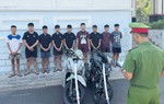 Bắt 8 đối tượng dựng màn kịch giả đánh nhau để cướp xe