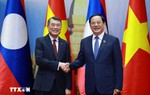 Thủ tướng Lê Minh Hưng hội kiến Chủ tịch Quốc hội Lào Sonexay Siphandone