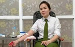 Nữ Thượng tá công an Lạng Sơn hiến máu đột xuất cứu người