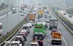 Mùng 2 Tết: Lưu lượng phương tiện trên tuyến cao tốc Pháp Vân-Cầu Giẽ tăng cao
