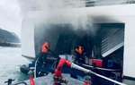 Công an Hải Phòng thông tin vụ cháy tàu du lịch chở 32 người ở đặc khu Cát Hải 