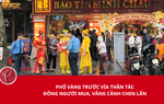 Phố vàng trước ngày vía Thần tài: Đông người mua, vắng cảnh chen lấn