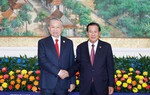 Tổng Bí thư Tô Lâm hội kiến Samdech Techo Hun Sen