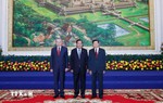 Cuộc gặp giữa Người đứng đầu ba Đảng Việt Nam-Campuchia-Lào