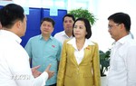 Phó Chủ tịch Quốc hội Nguyễn Thị Thanh giám sát công tác chuẩn bị bầu cử