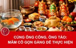 Mâm cỗ tiễn Táo quân chuẩn phong tục truyền thống