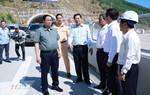 Thủ tướng Phạm Minh Chính kiểm tra các dự án giao thông tại khu vực miền Trung