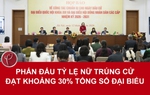 Phấn đấu tỷ lệ nữ trúng cử đạt khoảng 30% tổng số đại biểu