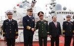 Bộ trưởng Bộ Quốc phòng Việt Nam và Trung Quốc dự Lễ khởi hành tuần tra liên hợp hải quân