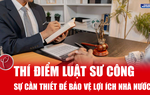 Thí điểm luật sư công: Sự cần thiết để bảo vệ lợi ích Nhà nước