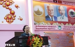 Trường Song ngữ Lào-Việt Nam Nguyễn Du tổ chức kỷ niệm Ngày sinh Bác Hồ