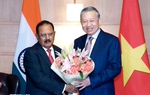 Tổng Bí thư, Chủ tịch nước Tô Lâm tiếp Cố vấn An ninh Quốc gia Ấn Độ Ajit Doval