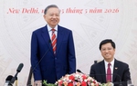 Party General Secretary and President To Lam meets Vietnamese community in India