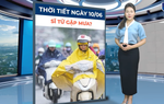 Bản tin thời tiết ngày 10/6: Không khí lạnh gây mưa dông diện rộng, nhiều nơi ở Bắc Bộ mưa rất to