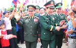 Đại tướng Phan Văn Giang đón đoàn Bộ Quốc phòng Lào tới Việt Nam dự giao lưu biên giới