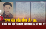 Bức thư cuối của liệt sĩ Lê Văn Huỳnh trước ngày hy sinh
