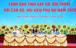 Lãnh đạo tỉnh Bắc Ninh đối thoại với hơn 300 cán bộ, hội viên phụ nữ