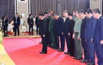 Thường trực Ban Bí thư Trần Cẩm Tú dự Lễ truy điệu đồng chí Saysomphone Phomvihane, Chủ tịch Quốc hội Lào