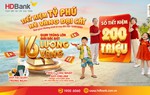 HDBank tiếp tục trao cơ hội “đại cát” tới khách hàng gửi tiết kiệm