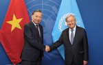 Tổng Bí thư, Chủ tịch nước Tô Lâm gặp Tổng Thư ký Liên hợp quốc António Guterres
