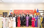 Chủ tịch Quốc hội Trần Thanh Mẫn gặp gỡ cộng đồng người Việt Nam tại Hàn Quốc