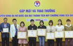 Hội LHPN Việt Nam trao thưởng 100 triệu đồng cho đội tuyển bóng đá nữ vô địch SEA Games 30