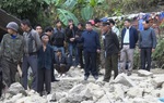 Hiện trường vụ sập tường nhà khiến 5 người thiệt mạng ở Hà Giang
