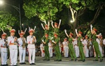 Đoàn nghi lễ Công an nhân dân biểu diễn tại Ngày hội Mottainai 2019