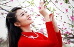 Dàn mỹ nhân Miss Photo diện áo dài đỏ rực đón Tết Canh Tý