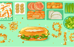 Bánh mì Việt Nam xuất hiện trên trang chủ Google tại 12 quốc gia 