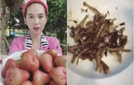 Ngọc Trinh khoe cảnh ăn cá khô, fan phát hiện con ruồi lù lù trên đĩa