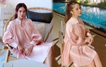 Váy đầm satin bóng bẩy "hot" nhất mùa này: Khoe trọn đường cong bốc lửa của sao Việt