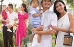 Cùng gia đình diện đồ đồng điệu, Thuý Diễm tranh thủ cho lên sóng túi hiệu đắt đỏ