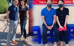 Lý Hải - Minh Hà mặc giản dị đi từ thiện 