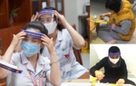 Trẻ tự kỷ làm 200 nón kính bảo hộ tặng các bác sĩ chống dịch Covid-19