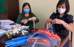Phụ nữ Hưng Yên tặng 1.000 chiếc mũ kính chống giọt bắn, góp phần phòng chống dịch Covid-19