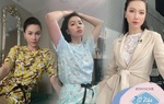 Ở nhà nhiều mùa dịch, đến sành điệu như MC Minh Hà cũng lên hình với đồ ngủ đóng thùng
