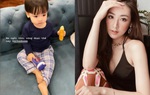 Á hậu Tú Anh khoe ảnh con hai má phúng phính, tự khen chỉ cần ngồi cũng đẹp trai