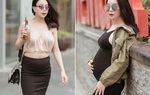 Bầu bí giấu nhẹm, giờ con lớn Hoa khôi đất Mũi bất ngờ khoe loạt ảnh thời bụng lùm lùm