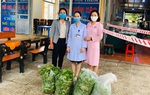 Thanh Hóa: Hỗ trợ gần 100 kg rau, củ cho bệnh viện phòng chống dịch Covid-19