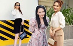 Diện cây đồ công sở kín mít, Bảo Thanh vẫn cho thấy khí chất ngút ngàn